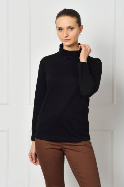 Джемпер из трикотажа с классическим кройом и воротником Femme & Devur 30432 1.3F(170) - фото 1