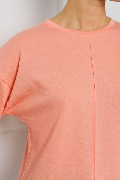 Розовый джемпер с защипом и пуговицами для стильных луков Femme & Devur 30422 1.44F(170) - фото 6