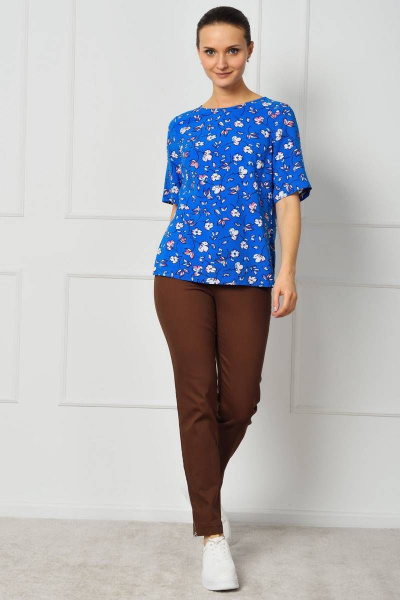 Коричневые прямые брюки из текстиля и хлопка Femme & Devur 1567 8.27F(164) - фото 2