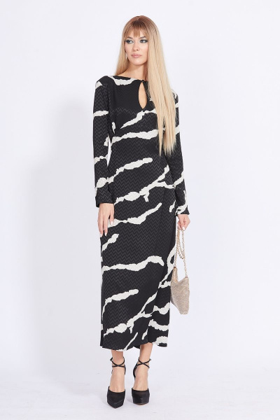 Платье EOLA 2321 черный_рисунок - фото 4