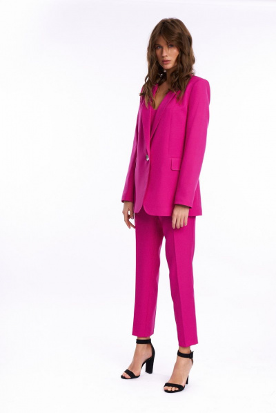 Брюки, жакет KaVaRi 8002.2 фуксия - фото 2