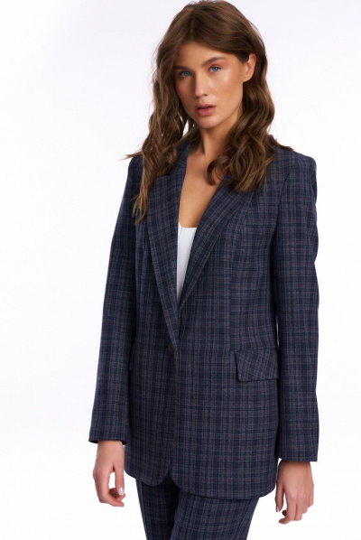 Брюки, жакет KaVaRi 8003 клетка - фото 5