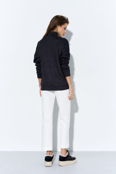 Свитер Luitui R1048 черный меланж - фото 3