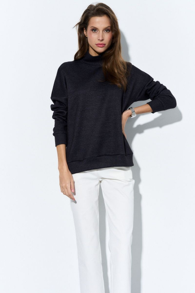 Свитер Luitui R1048 черный меланж - фото 1