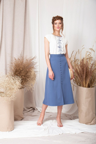 Юбка Barbara Geratti С8125BG джинс - фото 3