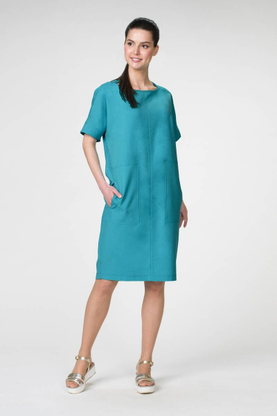 Платье Stilville 1502 бирюза - фото 1