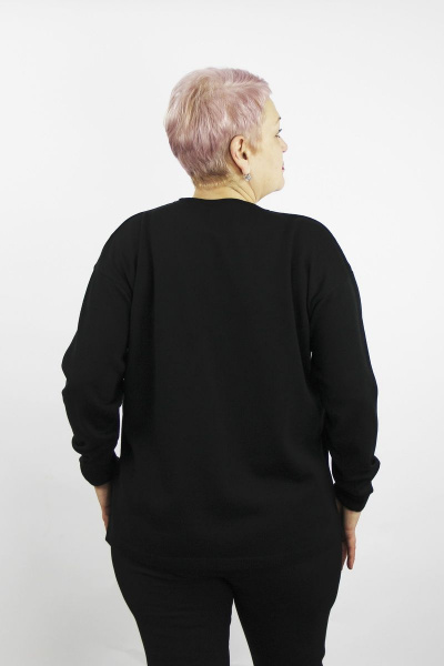 Джемпер реглан из трикотажа с длинным рукавом Полесье С1286-22 2С5269-Д43 170,176 черный - фото 3