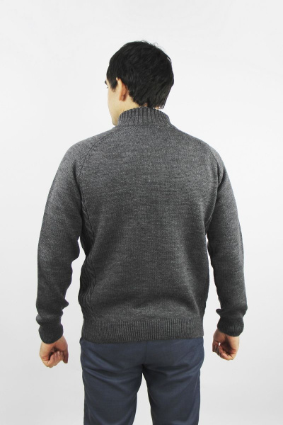 Джемпер вязаный трикотажный демисезонный с манжетами Полесье С5107-21 1С1341-Д43 182,188 шифер - фото 3