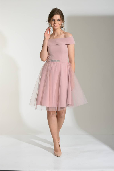Платье Sharm-Art 840 /1 пудра - фото 1