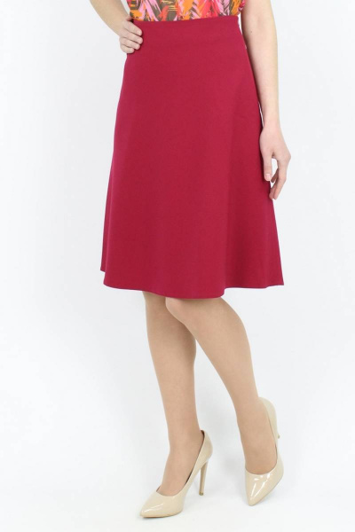 Юбка VLADOR 500103-1 бордовый - фото 4