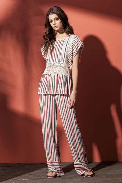 Брюки Nova Line 4577 полоска - фото 1