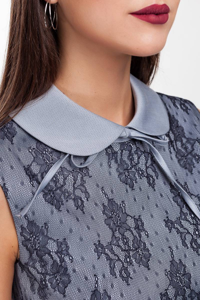 Платье без рукава с кружевом и завязкой в стиле На каждый день Femme & Devur 8265 1.22F(170) - фото 4