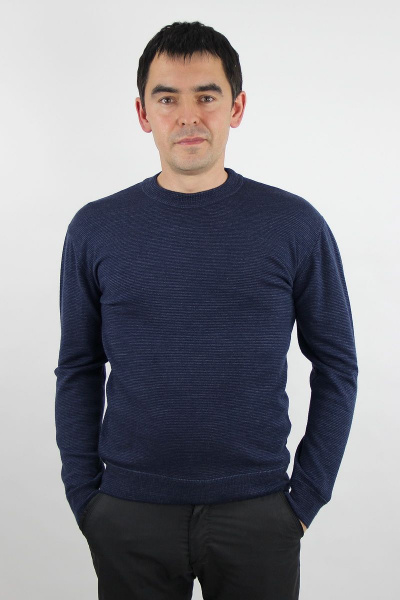 джемпер из трикотажа с длинным рукавом и ластичным воротником Полесье С5607-19 9С0256-Д43 170,176 т.синий - фото 1