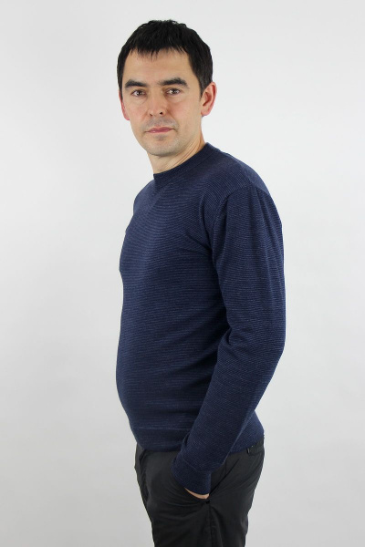 Джемпер из трикотажа с воротником демисезонный Полесье С5607-19 9С0256-Д43 182,188 т.синий - фото 2