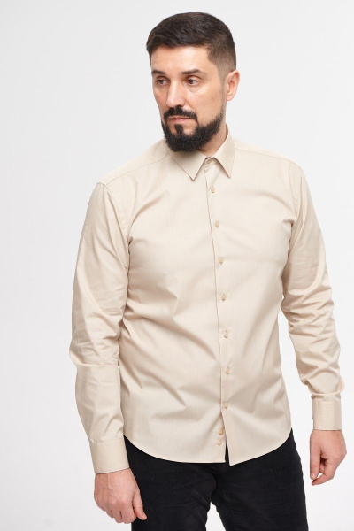 Рубашка Nadex 01-047411/204-22_170-176 капучино - фото 1