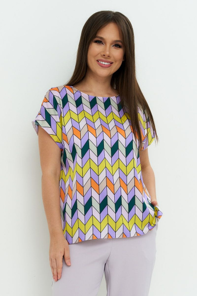 Блуза, брюки, жакет Магия моды 2210 лаванда - фото 4