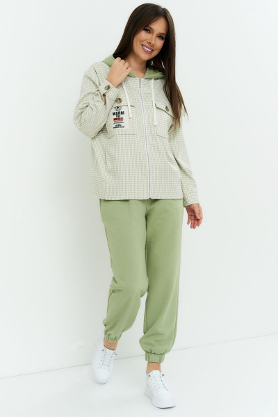 Брюки, толстовка Магия моды 2204 салат - фото 3