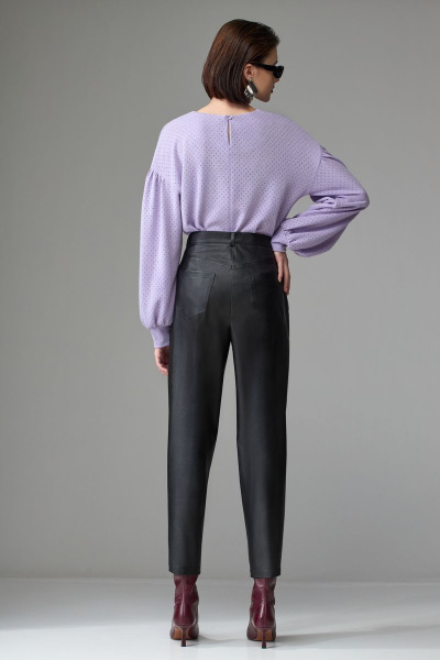 Джемпер с объемным рукавом и капельной горловиной Орхидея 1229 - фото 2