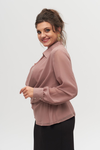 Блуза, топ Anelli 1087 бежевый - фото 3