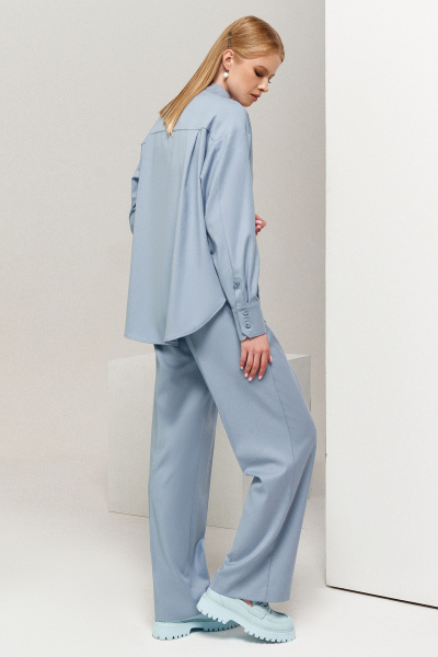 Блуза Панда 112340w голубой - фото 3