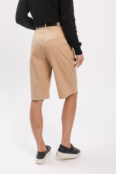 Шорты б bermуды из хлопка с карманами и кокетками Madech 20161 песочный - фото 3