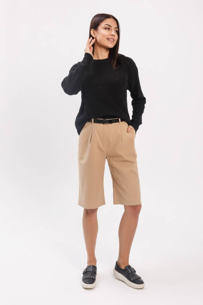 Шорты б bermуды из хлопка с карманами и кокетками Madech 20161 песочный - фото 6