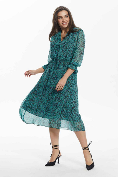 Платье Angelina А897 бирюза - фото 1