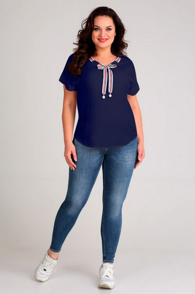 Блуза Таир-Гранд 62344 т.синий - фото 2
