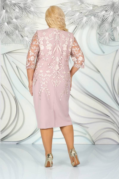 Платье Ninele 5753 пудровый - фото 2