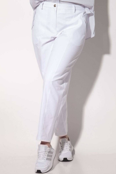 Джинсы с широкими штанинами в стиле slouchy и прорезными карманами SOVA 11102 белый - фото 1