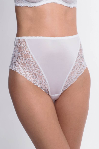 Трусы высокие из эластичного трикотажа с кружевом Milady 219 1.5 - фото 3