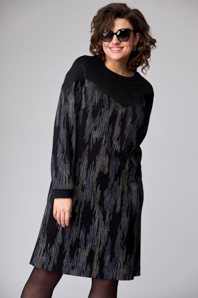 Платье EVA GRANT 7083 милитари - фото 2