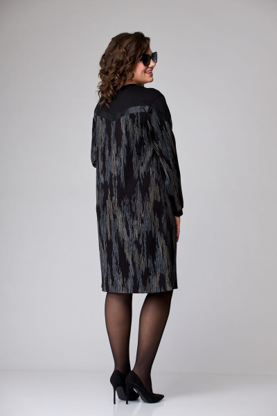 Платье EVA GRANT 7083 милитари - фото 3