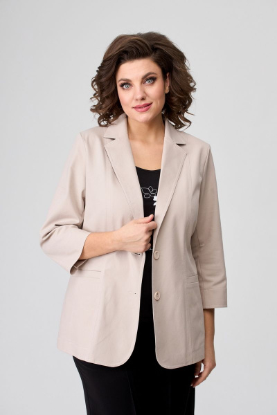 Жакет БелЭльСтиль 203-1 11 22 бежевый - фото 5