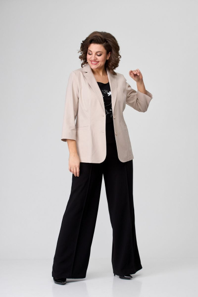 Жакет БелЭльСтиль 203-1 11 22 бежевый - фото 4