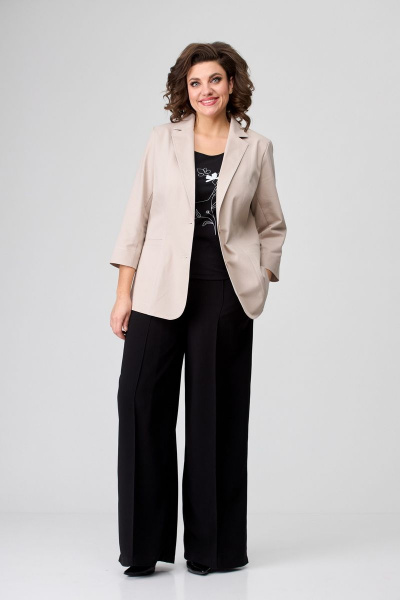 Жакет БелЭльСтиль 203-1 11 22 бежевый - фото 2