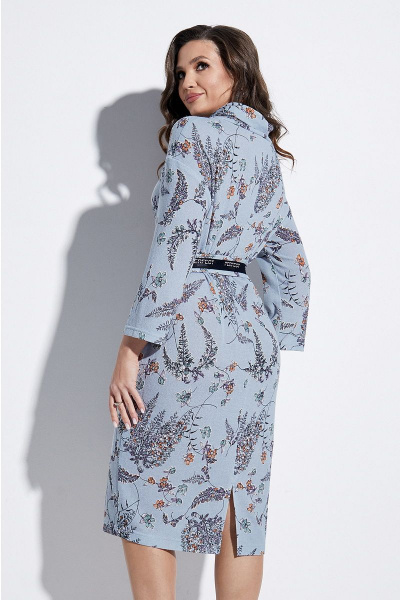 Круглогодичное платье с воротником-хомут и карманами Lissana 4646 - фото 5