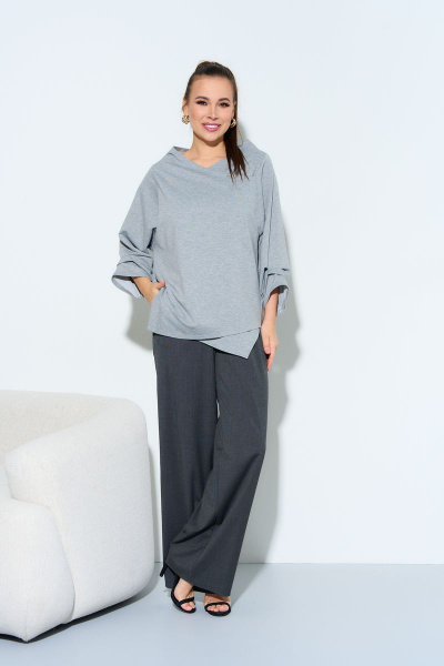 Блуза, брюки Anastasia 970 серый - фото 4