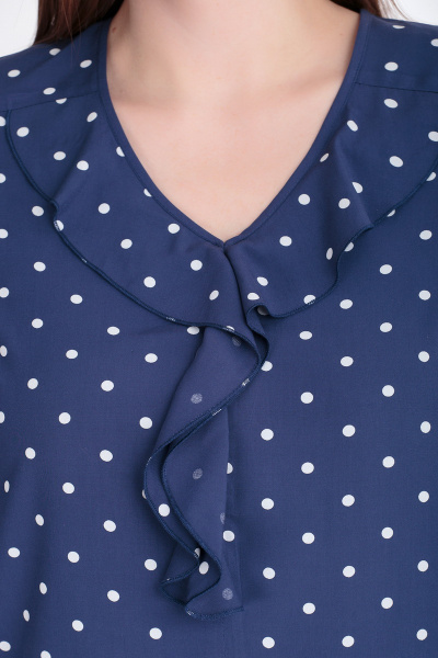 Блуза БелЭкспози 1186 синий - фото 2