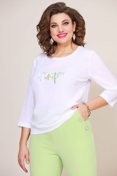 Блуза, брюки, жилет Mira Fashion 5206 - фото 3