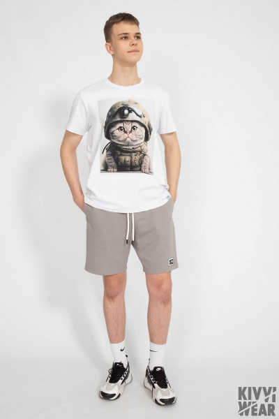 Футболка мужская классического кроя из хлопка Kivviwear 1010.15 - фото 10