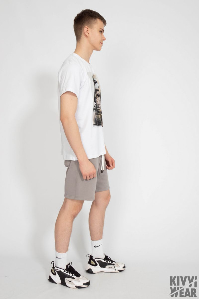 Футболка мужская классического кроя из хлопка Kivviwear 1010.15 - фото 5