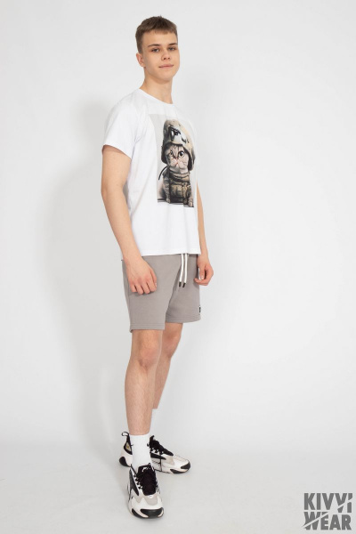 Футболка мужская классического кроя из хлопка Kivviwear 1010.15 - фото 4