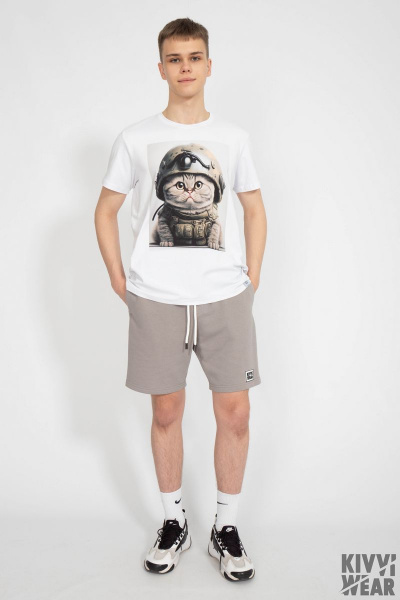 Футболка мужская классического кроя из хлопка Kivviwear 1010.15 - фото 2