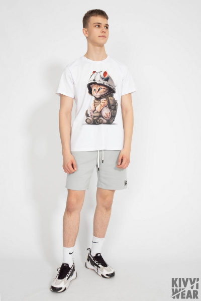 Футболка мужская классического кроя из хлопка Kivviwear 1010.16 - фото 4