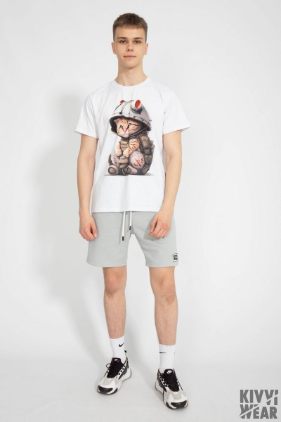 Футболка мужская классического кроя из хлопка Kivviwear 1010.16 - фото 3