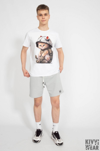 Футболка мужская классического кроя из хлопка Kivviwear 1010.16 - фото 2