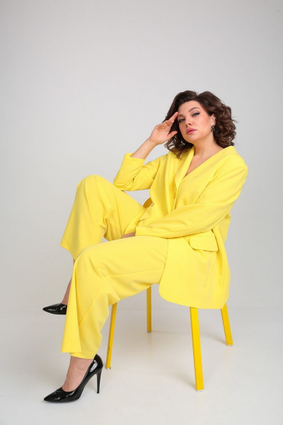 Брюки, жакет Mubliz 026 желтый - фото 9