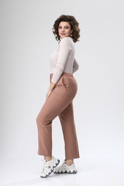 Брюки, жакет ANASTASIA MAK 1053 карамель - фото 7