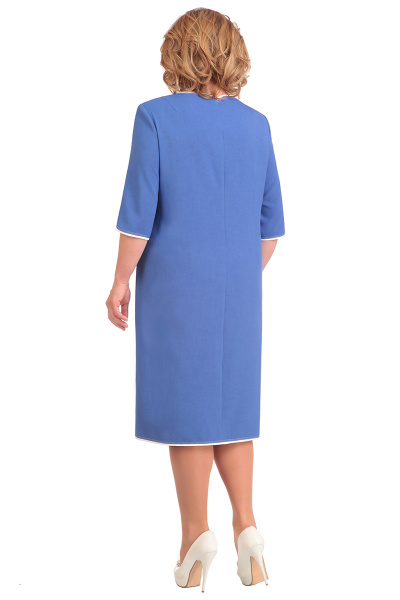 Летнее платье прямого силуэта с принтом и стразами Линия Л Б-1525 - фото 2